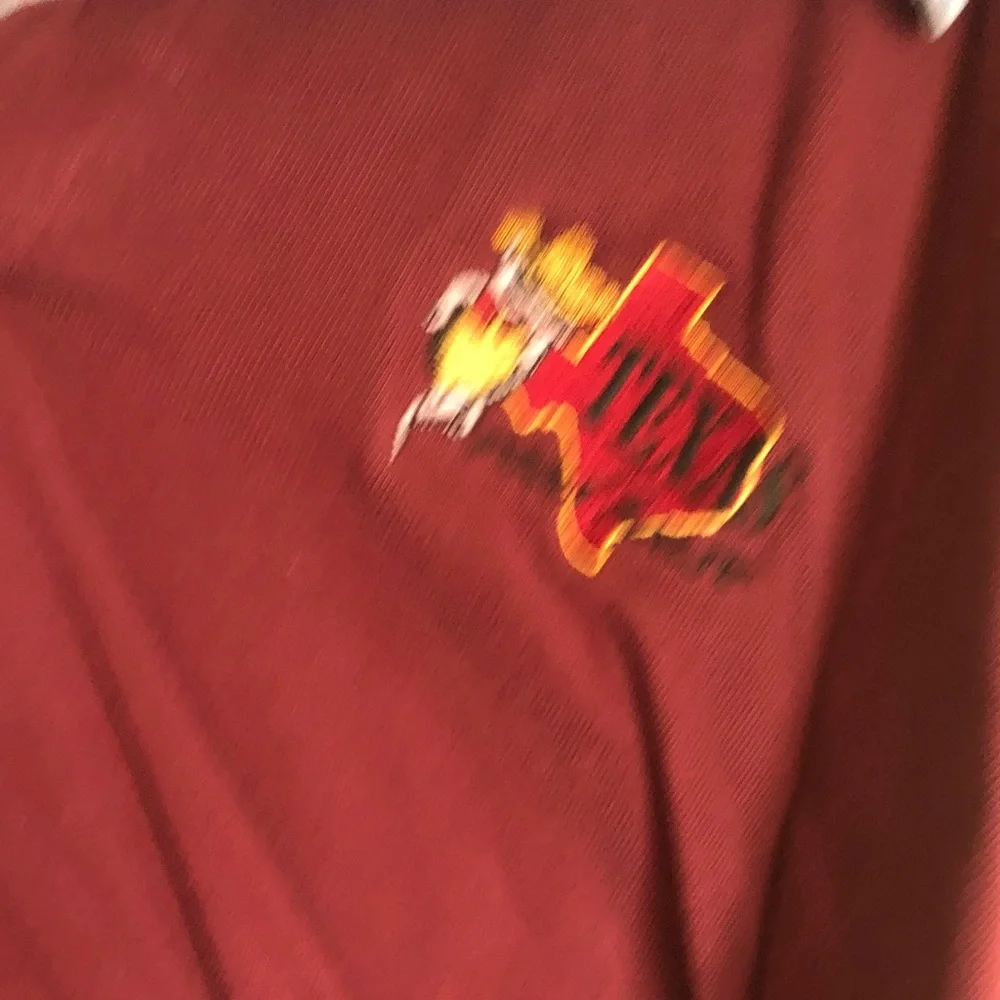 N/A burgundy polo